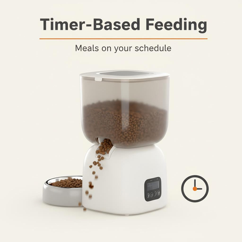 Smart Pet Feeder timer-based feeding