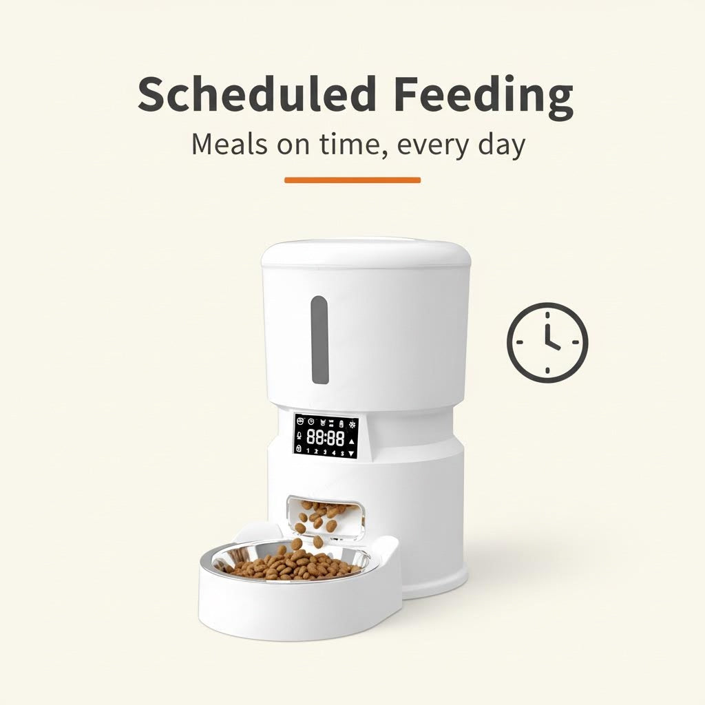 Smart 4L Pet Feeder scheduled feeding